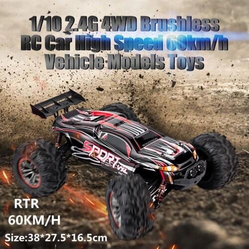 1/10 2.4G 4WD Rc Car RC Off-Road 60KM/H Brushless Motor Vehicle Buggy Gift RTR Model Outdoor Toys kids Toys