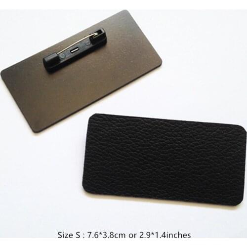 10pcs PU Name Uniform Badge of Waiter Waitress Barista Catering Reusable Business Card for Salon Cafe Hotel Bistro Resturant B57