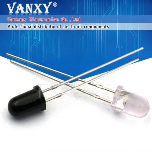 25pairs 5mm 940nm LEDs 25pcs infrared emitter and 25pcs IR receiver diodes