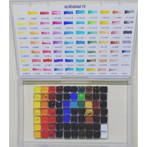 70-color water color paint solid split charging water color glitter paint gouache