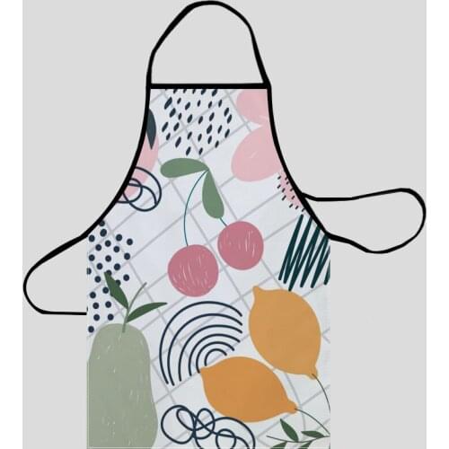 Abstract Background Aprons For Women Oxford Fabric Cleaning Pinafore Home Cooking Accessories Apron