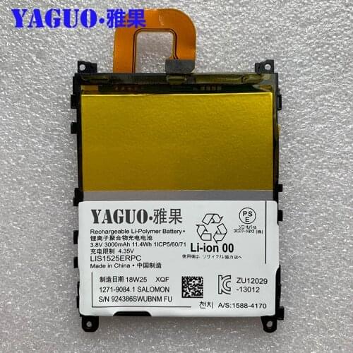High Quality Rechargeable 3.8V 3000mAh LIS1525ERPC Phone For Sony Xperia Z1 L39H C6902 C6903 Genuine Lithium-ion Battery