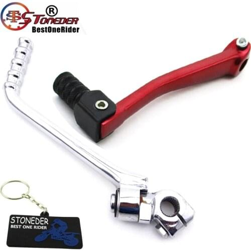 STONEDER Aluminum Folding 11mm Gear Shifter Lever 13mm Kick Starter Lever For Chinese 50cc 70cc 90cc 110cc 125cc Pit Dirt Bike