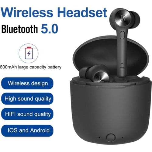 Bluedio Hi TWS Bluetooth Earphones Wireless Headphones Music Noise Reduction Earpieces Sports Earbuds Works On All Smartphones
