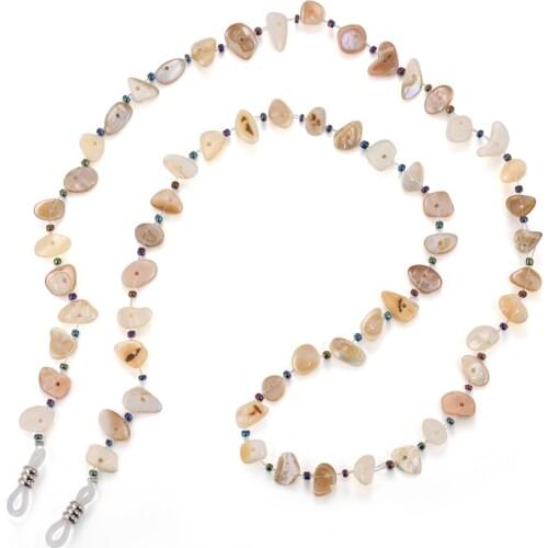 Fashion Glass Beads Beaded Eyeglass Chain Sunglasses Cord Holder Keeper Eyeglass Lanyard Necklace Anti-slip Eyewear Accessories