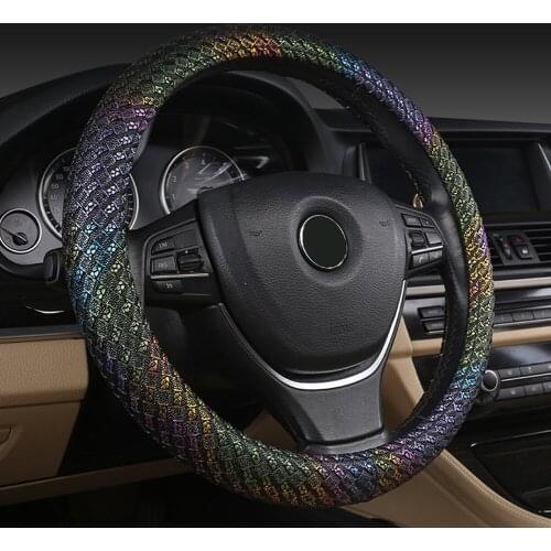 Four Seasons 38cm Universal Color Car Steering Wheel Covers Anti-Skid Auto Steering-Wheel Cover Styling Accessories