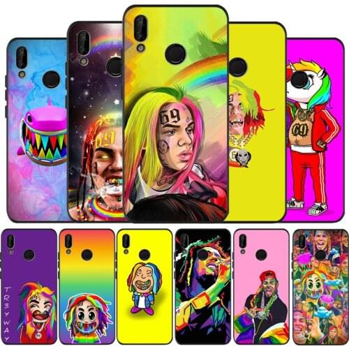 Tekashi 69 6ix9ine black soft Phone Case for huawei P40 P30 P20 P10 Pro lite P9 Lite nova 4E 6SE Psmart 2019 Y6 9 Prime