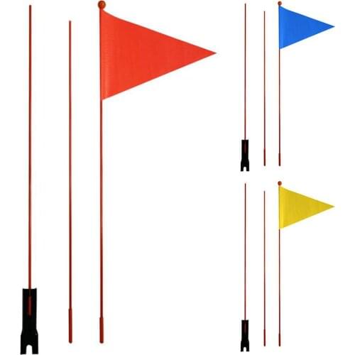 3 colors Bicycle Safety Flag Children Bike Safety Triangular Flag With Mounting Bracket For Boys Girls Cycling