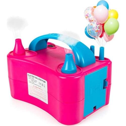 Portable Dual Nozzle Electric Balloon Blower Pump Electric Balloons Inflator For Wedding Birthday Party Decoration Supplies GIFT