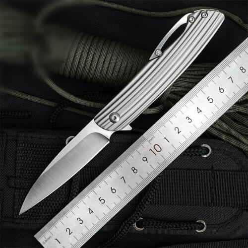 Pocket folding knife S35VN stainless steel blade ball bearing outdoor camping portable survival fishing edc tool