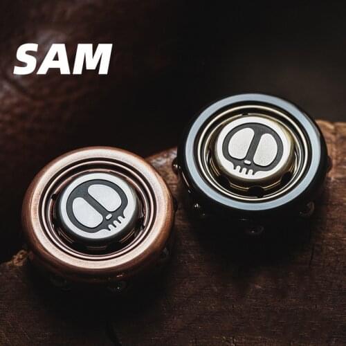 LAUTIE SAM Ring Gyro Devils Son Fingertip Decompression EDC Finger Rotation Black Technology Toy Pop it Fidget toys