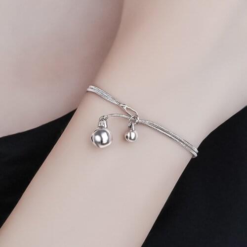 Metal Bell Bracelet Ladies Womens Bracelets Cute Girlfriend Girl Jewelry Gifts