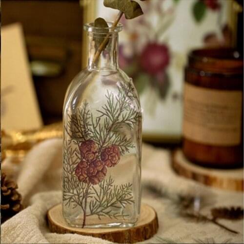 Free shipping100sheets/pack Vintage flowers branches eucalyptus PET sticker DIY diary Bullet decoration album scrapbooking