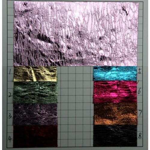 New fashion Metallic glitter artificial PU leather fabric high quality synthetic leather fabric material diy leather cloth