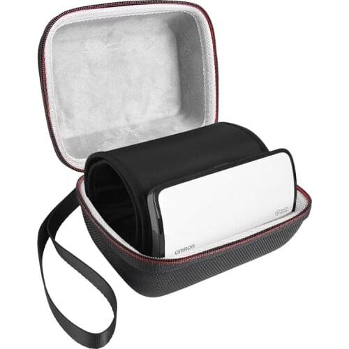 Newest Hard EVA Protective Case for Omron Evolv Bluetooth Wireless Upper Arm Blood Pressure Monitor - Zipper Storage Travel Bag