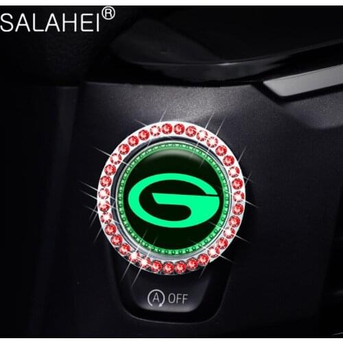 New Diamond-studded Car One-click Ignition Button Cover Decal For Trumpchi Logo GA3 GA6 GA8 GS8 GS3 GS5 GM8 2017 2018 2019 2020