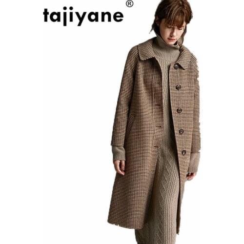 Real Fur Coat Wool Jacket Autumn Winter Coat Women Clothes 2021 Korean Elegant Double Side Woolen Coat Casaco Feminino ZT752