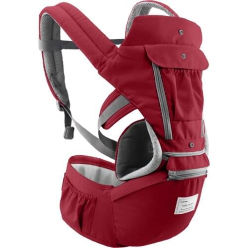 0-36 Months Baby Carrier with Hip Seat Breathable & Detachable Design Multifunctional Ergonomic Baby Safety Carriers Waist Stool