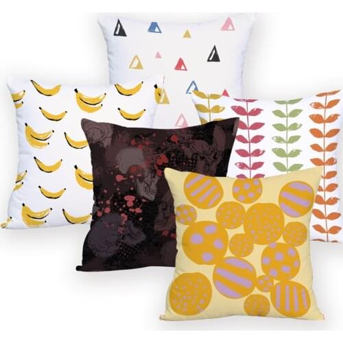 Skull Cushion Cover Colorful Home Decor Sofa Personalized Throw Pillows Geometirc Pillow Cover Home Sofa Soft Creative