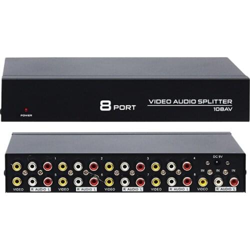 POWERMASTER PM-4832 8 PORT VIDEO AUDIO DISTRIBUTOR (1024X768-85HZ)