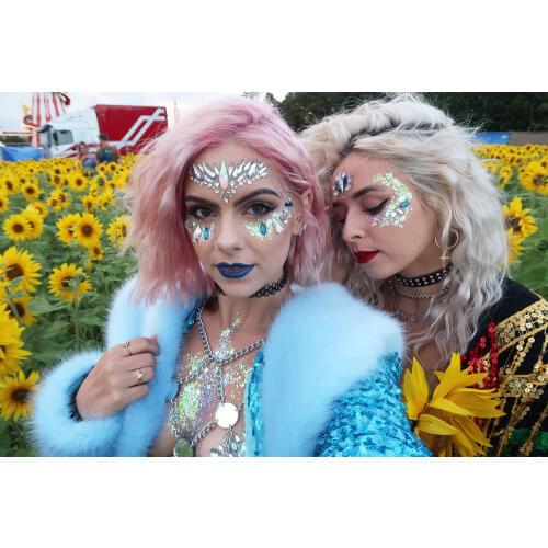 DIY Face Jewelry Diamond Stick Acrylic Face Diamond Stick stickers Masquerade Stage Face Decorative