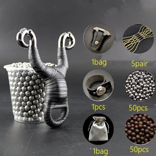 Traditional Rubber Band Slingshot Stainless Steel Recurve Metal Slingshot Powerful Competitive Outdoor Sports Powerful Slingshot