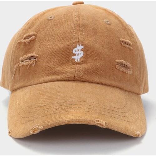 Versatile Dollar Hat Man Personality Unisex Black Baseball Cap Outdoor Summer Hip Hop Cotton For Couple