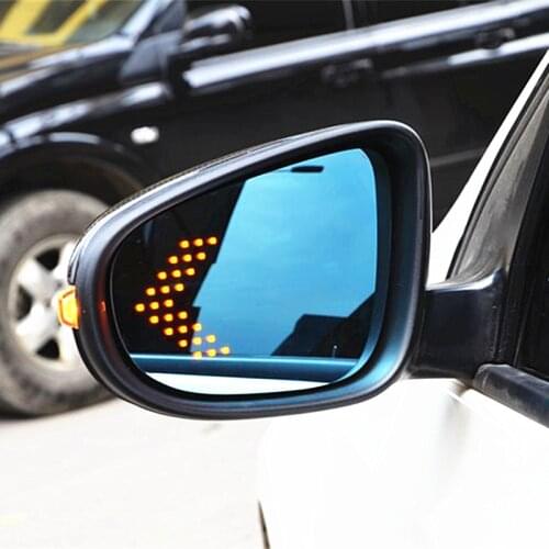 Brand New Power Heated Blue Wide Angle Sight Side Rear View Mirror Glasses For VW Turan 2011-2016