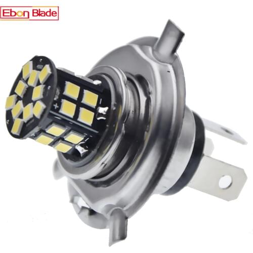 1/2Pcs 6V H4 HB2 9003 LED Bulb 30SMD Motorcycle Headlight Light White 6000K High Low Beam Scooter Headlamp Moped Front Head Lamp