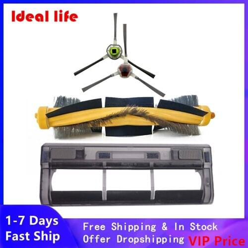 1* Main Roller Brush 1* Brush Cover 2* Side Brushes For Ecovacs Deebot OZMO 930 Vacuum Cleaner Sweeper Cleaning Tool Sweeping
