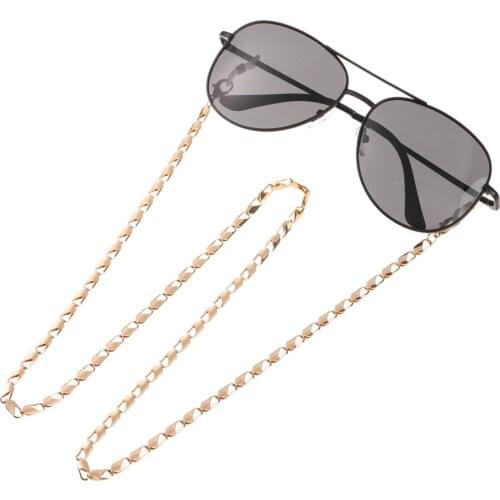 1PC Fashion Metal Glasses Chain Women Men Non-slip Eyeglasses Cord Retainer Holder 70cm Eyewear Lanyard Neck Strap Rope