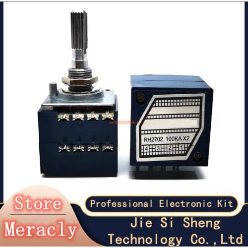 1PCS New RH2702 DIP-8 Dual-unit Rotary Potentiometer 50K 100K 250K DIP8 50KAX2 00KAX2 250KAX2