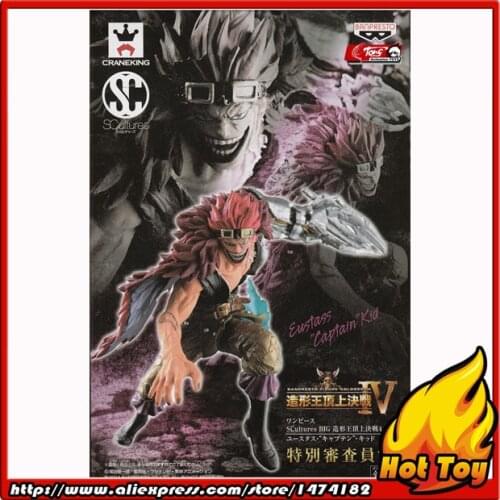 100% Original BANPRESTO SCultures BIG Zoukeiou 4 Vol.6 Collection Figure - Eustass "Captain" Kid from "One Piece"