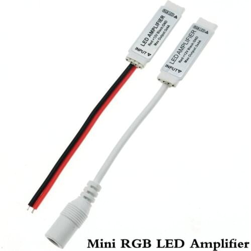 12V led amplifier Mini RGB Amplifier For 5050 3528 RGB LED strip light signal amplifier 3*4A 144W led strip accessory DC Wire