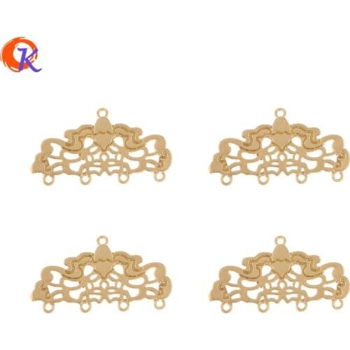 Cordial Design 100Pcs 11*21MM Jewelry Accessories/Hand Made/Earrings Connectors/Flower Shape/Copper/DIY Charms/Earring Findings