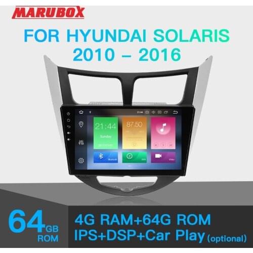 MARUBOX 9A300PX5 Car Radio Multimedia Video Player For Hyundai Solaris 2010-2016 Android GPS Navigation Audio Auto 8 Cores