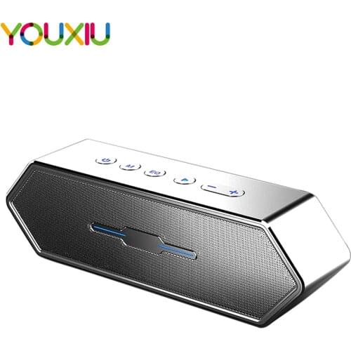 Wireless Bluetooth Speaker 50W Portable Loudspeaker LED Lights IPX5 Waterproof Super Bass Stereo EQ Column Sound bar Support AUX