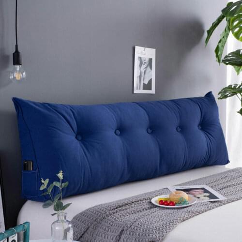 Triangular pyramid oversized headrest pillow is durable and removable the pillows rely on bed to play mobile phones and read