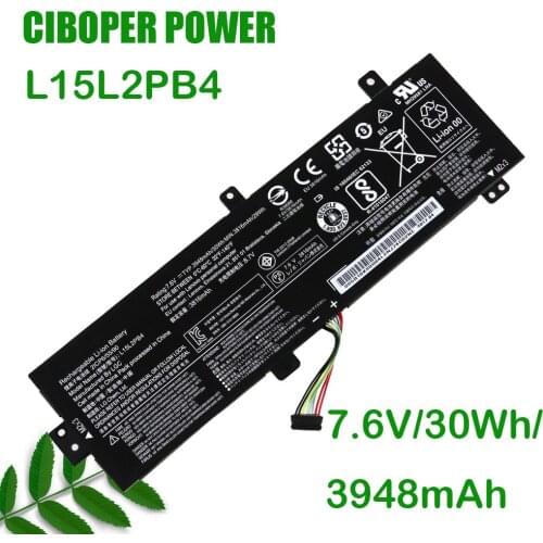 CP New Genuine Laptop Battery L15L2PB4 7.6V 30Wh For 510-15ISK 310-15ISK 310-15IAP 310-15ABR L15L2PB5 L15M2PB5 L15C2PB5 L15M2PB3