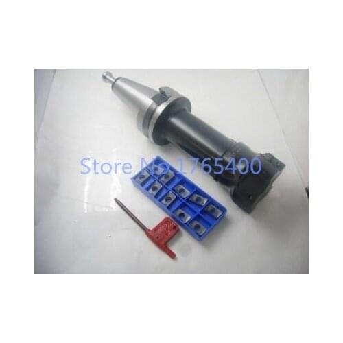 BT40 FMB22 100L M16 and BAP400R 63-22-4T 4Flute Face Mill+10pcs APMT1604 inserts +1pcs BT40 M16 Pull Stud CNC milling