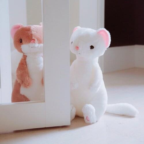 50cm Cute Ferret Plush Toy Soft Stuffed Cartoon Animal Foxes Dolls Baby Sleeping Home Decoration Toys Kids Girls Christmas Gifts