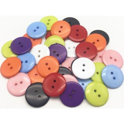 20pcs 23mm Resin Buttons Round 2 Holes Sewing For Garment Accessories Scrapbooking Embellishments Crafts