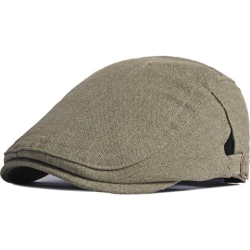 LDSLYJR 2021 Cotton Spring Summer solid color Newsboy Caps Flat Peaked Cap Men and Women Painter Beret Hats 116