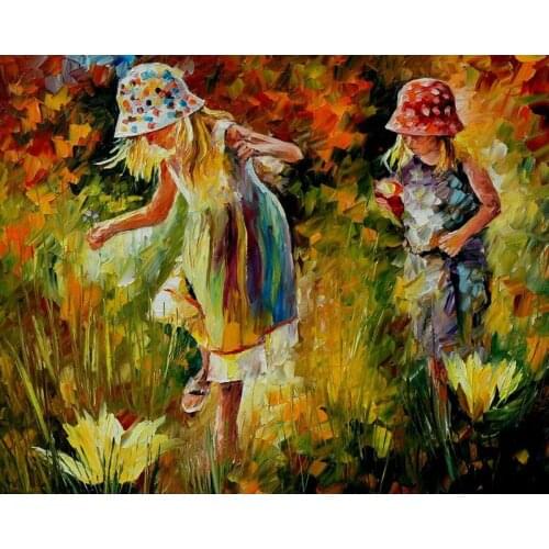 Hot Saleing Diy Diamond Painting 5D Set For Embroidery Cross-Stitch Embroidery Diamond Flower And Girl Painting
