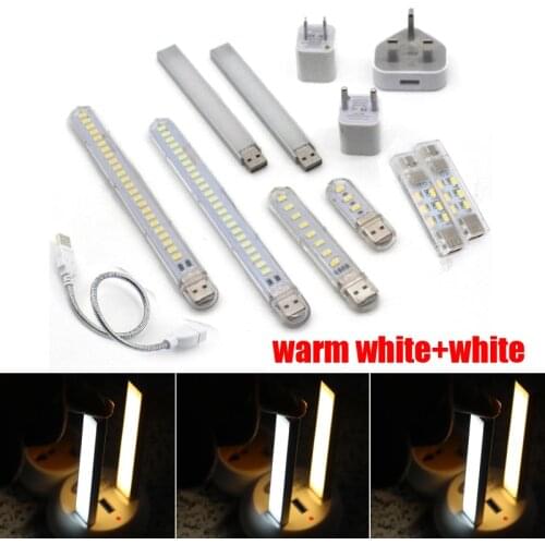 Mini Portable USB LED 5V 3 12 24 LED Light SMD 5730 Table Desk Lamp Book Flashlight Night Light for Power Bank Laptop Camping
