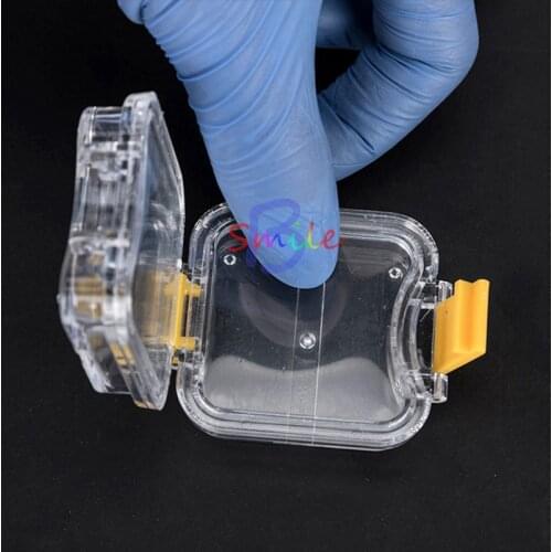 10pcs Dental Lab Small Transparent Crown-keeping Box With Clear membrane for crown keeping packing for dental lab dentist