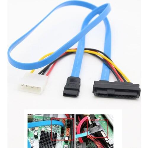 ATA To SAS 7 Pin SATA 29 Pin & 4 Pin Cable Male Connector Adapter Converter For Hard Disk Drive Power Cable Adapter