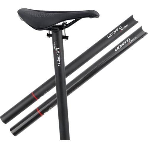 LITEPRO LP 33.9/31.8*580mm Carbon Seat Rod Folding Bike Carbon Fiber Seatpost Bicycle 412 SP8 Modified Seat Tube For YNHON