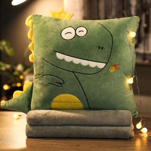 Pillow Quilt Dual-Purpose Blanket Car Load Back Cushion Sofa Pillow Three-in-One Office Nap Break Artifact