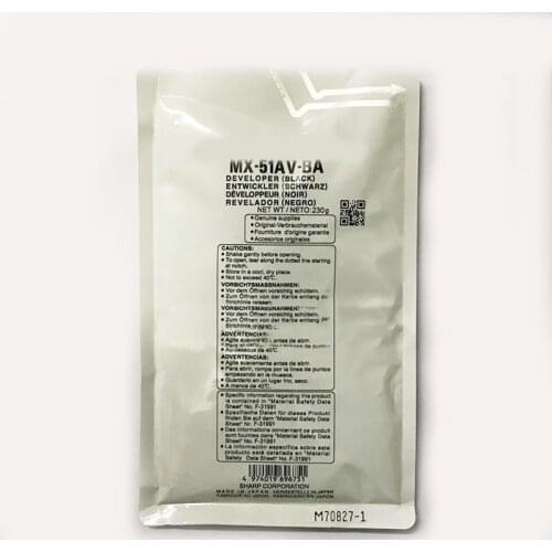 Developer MX-51 Original for Sharp 4110N 4111N 4112N 5110N 5111N 5112N MX4110N MX4111N MX4112N MX5110N MX511 MX5112 Iron Powder